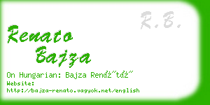 renato bajza business card